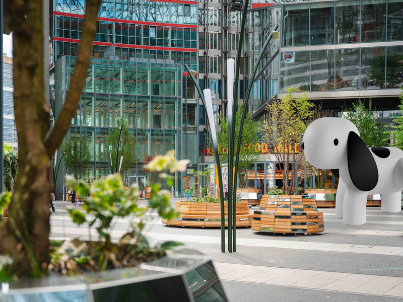 25 Jahre Architektur-Ikone am Potsdamer Platz / Das Center feiert mit Adrenalin, Musik und riesigen Tiergarten Creatures - Foto: presseportal.de