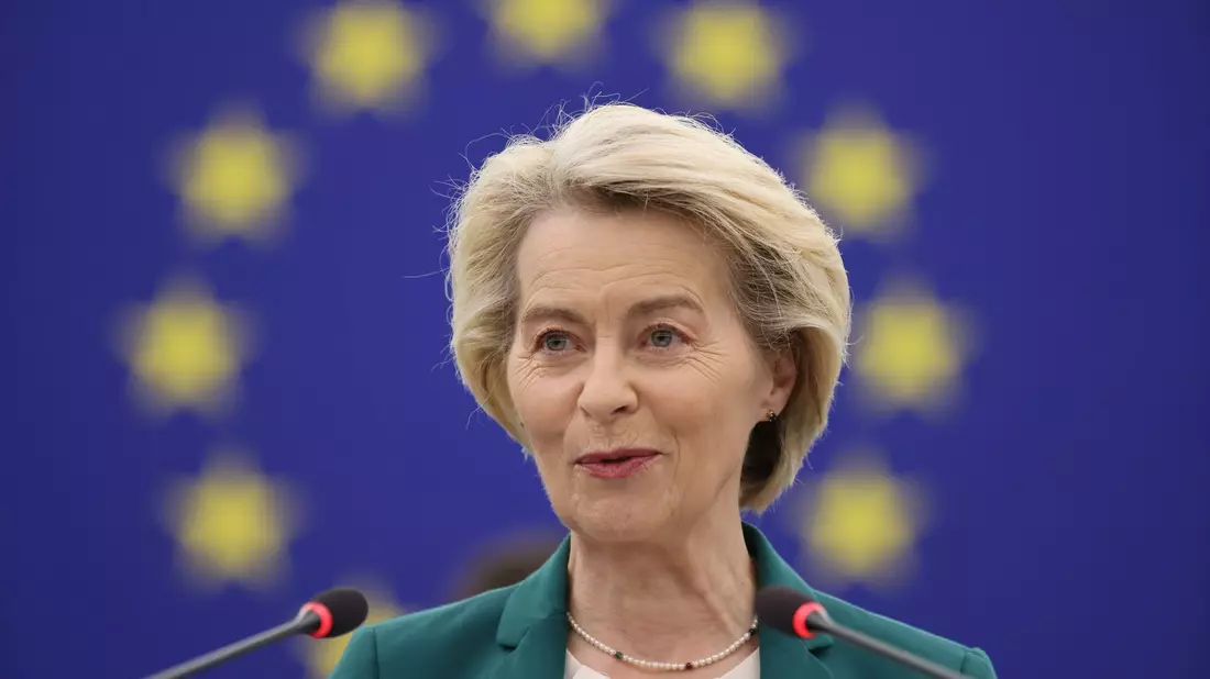 Die EU-Kommission unter Präsidentin Ursula von der Leyen ringt um eine Lösung im Zollstreit mit den USA. - Bild: Philipp von Ditfurth/dpa