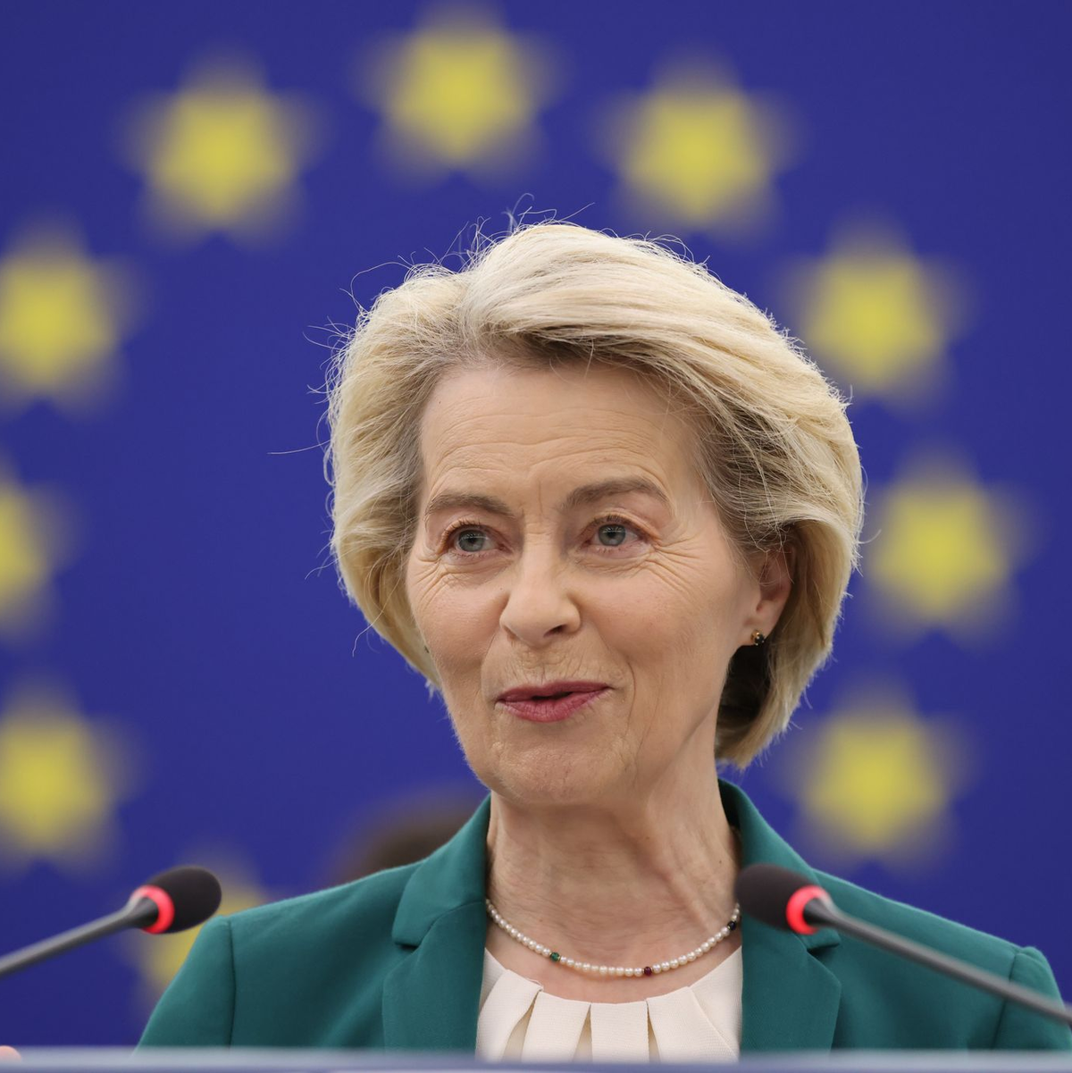 Die EU-Kommission unter Präsidentin Ursula von der Leyen ringt um eine Lösung im Zollstreit mit den USA. - Foto: Philipp von Ditfurth/dpa