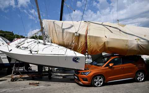 Bei dem heftigen Sturm bei Split an der Adria gab es 24 Leichtverletzte. - Foto: Tom Dubravec/AP/dpa