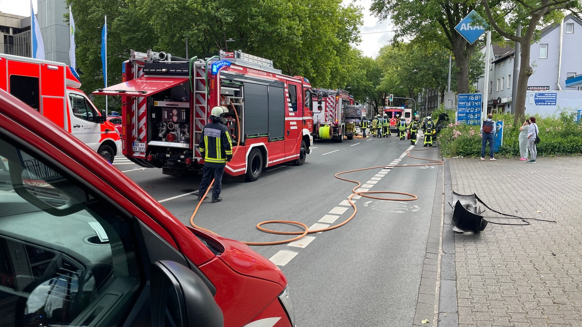FW-BO: Schwerer Verkehrsunfall auf der Wittener Str. - Foto: presseportal.de