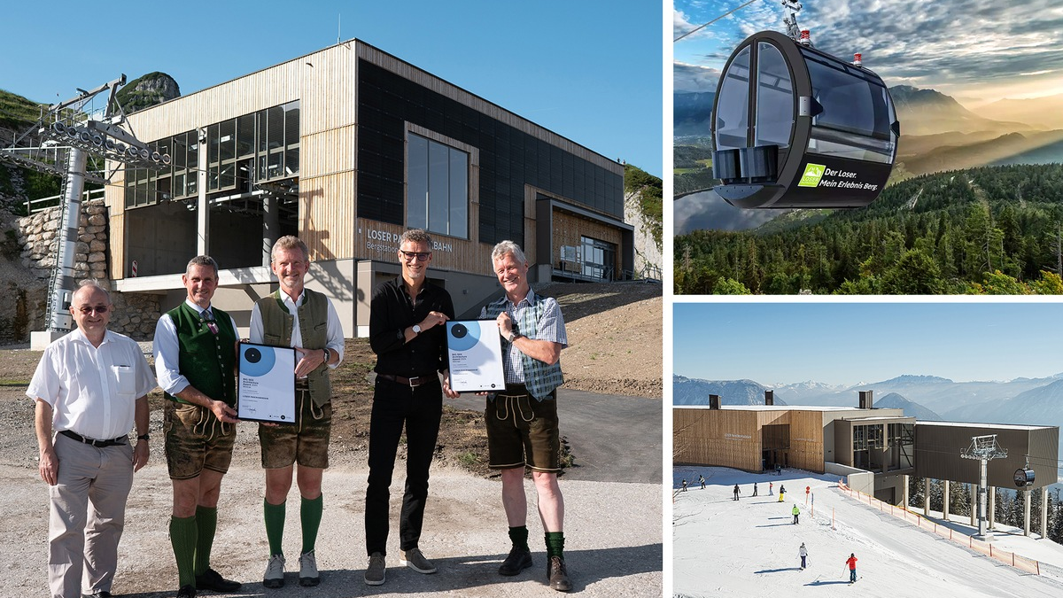 Der BIG SEE Architecture Award 2025 für die Loser Panoramabahn ist wegweisend für das Ausseerland Salzkammergut - Foto: presseportal.de