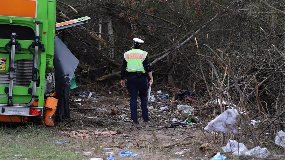 Tödlicher Unfall auf der A 9 bei Leipzig im März 2024 (Archiv) - Bild: über dts Nachrichtenagentur