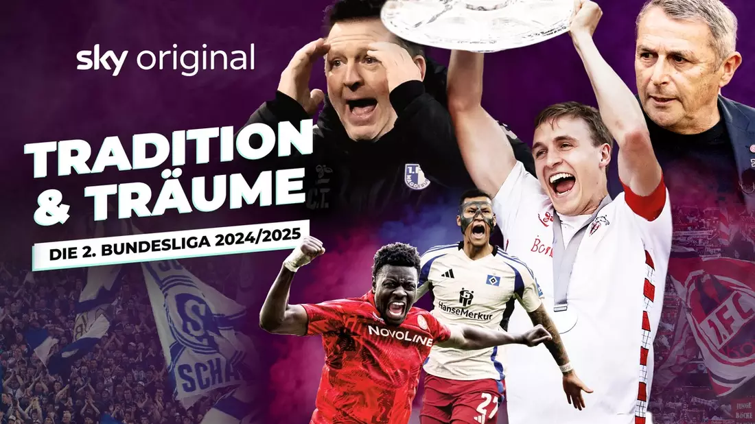 Tradition & Träume: Die 2. Bundesliga 2024/2025- Neue Sky Original Doku zeigt die spektakulärste Zweitliga-Saison aller Zeiten hautnah - Bild: presseportal.de