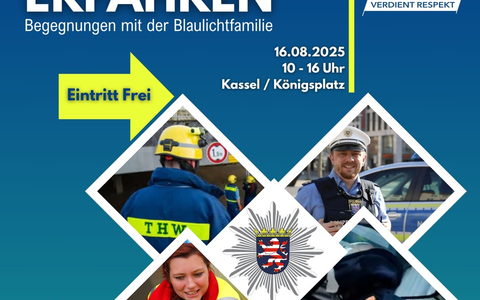 POL-KS: Respekt zeigen- Respekt erfahren- Begegnungen mit der Blaulichtfamilie am 16. August 2025 auf dem Kasseler Königsplatz - Foto: presseportal.de POL-KS: Respekt zeigen- Respekt erfahren- Begegnungen mit der Blaulichtfamilie am 16. August 2025 auf dem Kasseler Königsplatz - Foto: presseportal.de