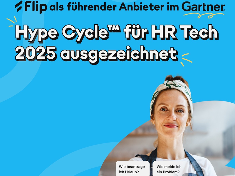 Flip als führender Anbieter im Gartner® Hype Cycle(TM) für HR-Technologie 2025 ausgezeichnet - Foto: presseportal.de