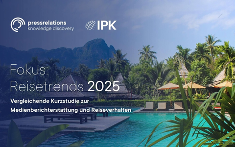 Berichterstattung und Tourismus-Trends im Faktencheck: pressrelations und IPK präsentieren die Reisestudie 2025 - Foto: presseportal.de