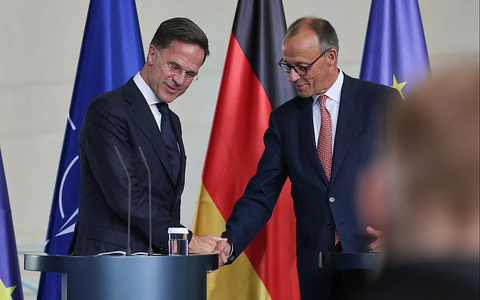 Mark Rutte und Friedrich Merz am 09.07.2025 - Foto: über dts Nachrichtenagentur