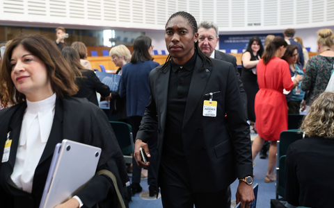 Die Südafrikanerin Semenya war bei der Urteilsverkündung in Straßburg anwesend. - Foto: Antonin Utz/AP/dpa