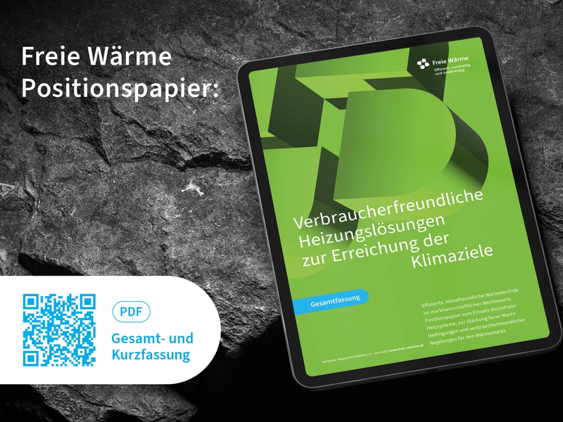 Positionspapier: Klimaneutrale Wärmeversorgung zukunftsfähig und bürgernah gestalten / Bundesregierung plant Überarbeitung der KWP und AVBFernwärmeV - Foto: presseportal.de