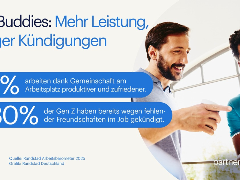 Büro-Buddies steigern Produktivität: 4 von 5 Beschäftigten arbeiten besser dank Freundschaften am Arbeitsplatz / Internationaler Tag der Freundschaft am 30. Juli - Foto: presseportal.de