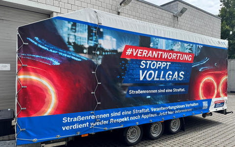 POL-SI: Verantwortung stoppt Vollgas - Polizei führt Kampagne gegen Raser und Poser durch -#polsiwi - Foto: presseportal.de