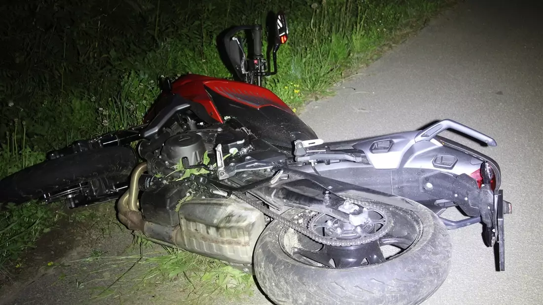 POL-RBK: Overath - Motorradfahrer verletzt sich bei Alleinunfall schwer - Bild: presseportal.de
