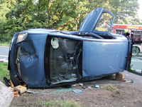 POL-MI: Seniorin zieht sich bei Alleinunfall schwere Verletzungen zu - Foto: presseportal.de