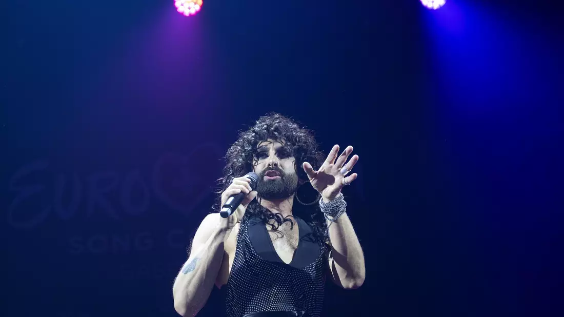 Conchita Wurst hat bald einen Gastauftritt im Berliner Musical «Romeo & Julia - Liebes ist alles». (Archivbild) - Bild: Peter Schneider/KEYSTONE/dpa