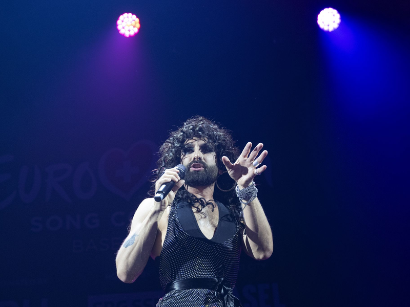 Conchita Wurst hat bald einen Gastauftritt im Berliner Musical «Romeo & Julia - Liebes ist alles». (Archivbild) - Foto: Peter Schneider/KEYSTONE/dpa