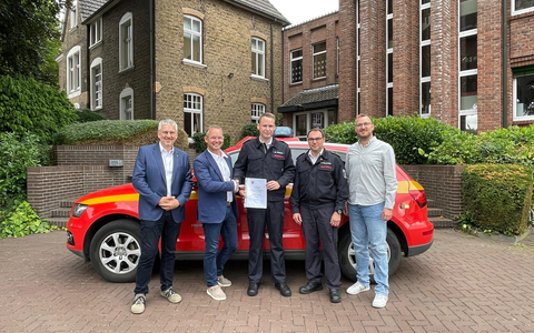 FW Hünxe: Marc Vinschen zum stellvertretenden Leiter der Feuerwehr Hünxe bestellt - Foto: presseportal.de