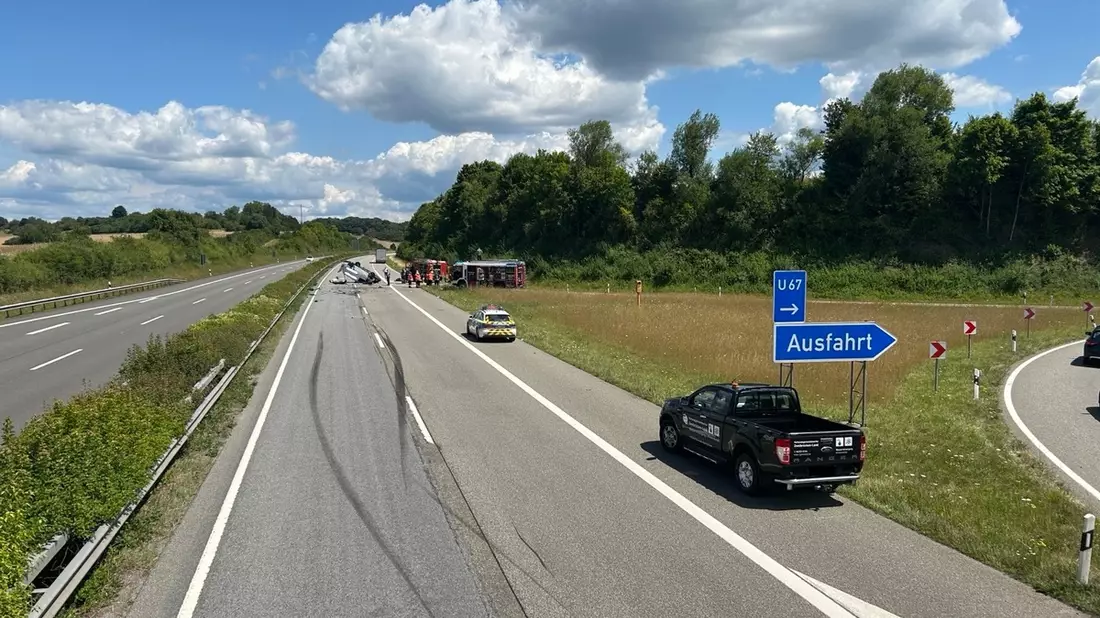 POL-PIZW: Schwerer Verkehrsunfall auf der Autobahn - Bild: presseportal.de