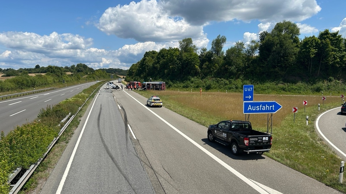 POL-PIZW: Schwerer Verkehrsunfall auf der Autobahn - Foto: presseportal.de
