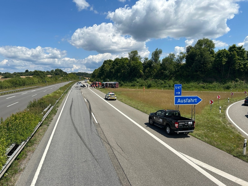 POL-PIZW: Schwerer Verkehrsunfall auf der Autobahn - Foto: presseportal.de