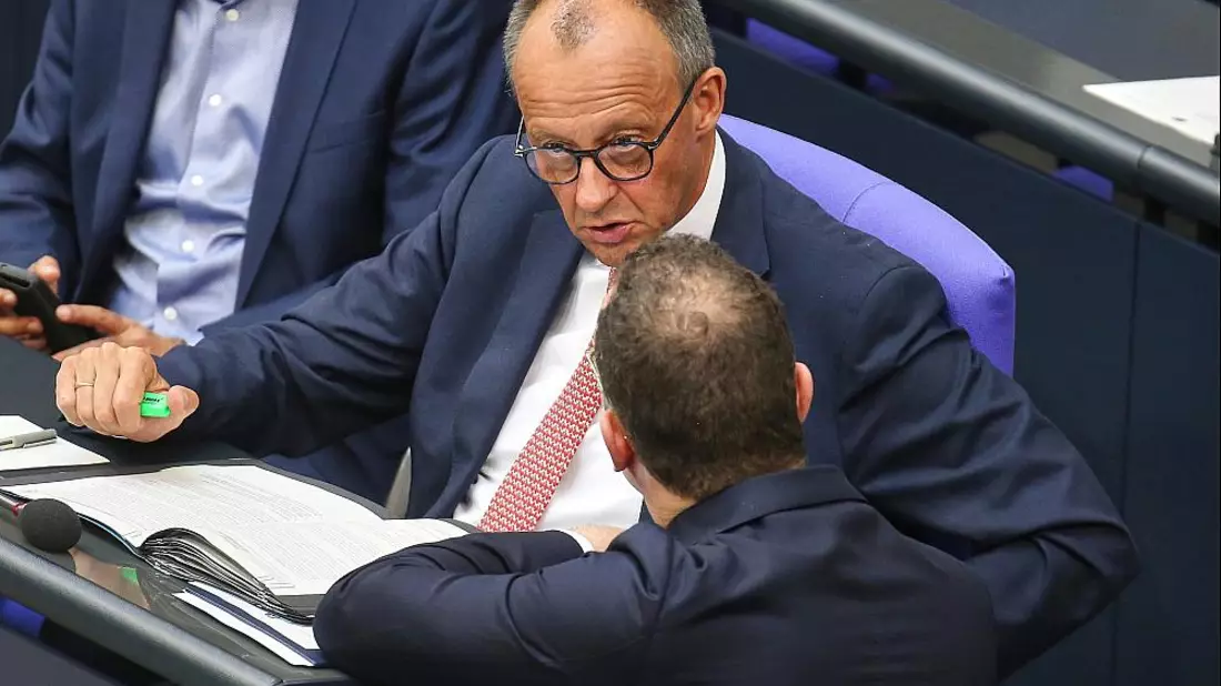 Friedrich Merz und Jens Spahn am 09.07.2025 - Bild: über dts Nachrichtenagentur