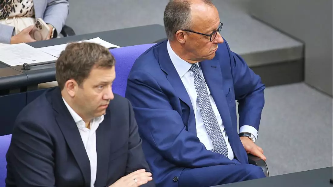 Lars Klingbeil und Friedrich Merz am 11.07.2025 - Bild: über dts Nachrichtenagentur