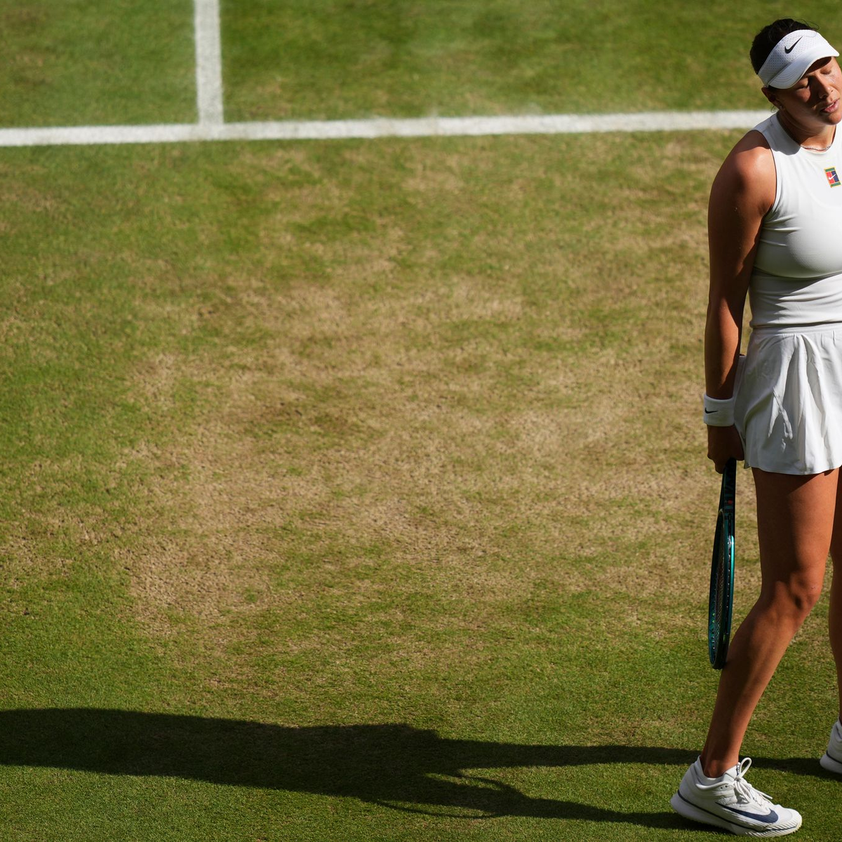 Amanda Anisimova war komplett überfordert. - Foto: Joanna Chan/AP/dpa