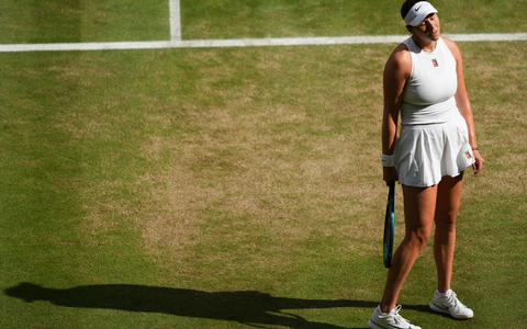 Jannik Sinner präsentiert die Trophäe für den Wimbledonsieg. - Foto: Joanna Chan/AP/dpa