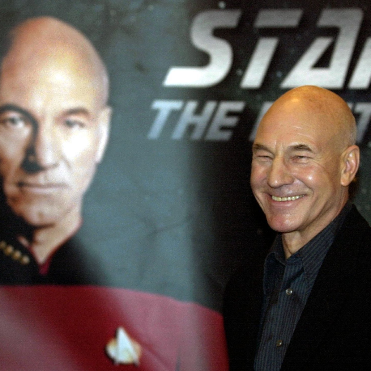 Der britische Schauspieler Patrick Stewart, bekannt als Captain Jean-Luc Picard vom 