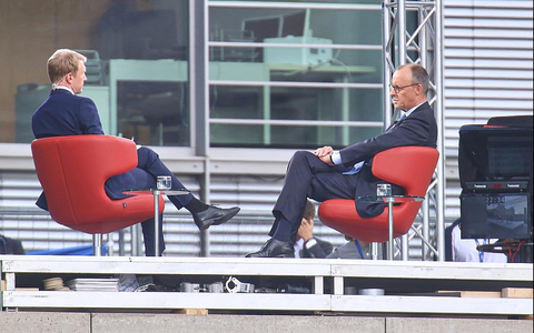 Markus Preiß und Friedrich Merz am 13.07.2025 - Foto: über dts Nachrichtenagentur