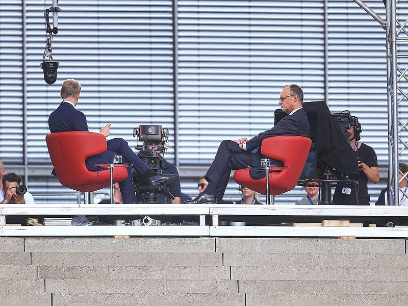 Markus Preiß und Friedrich Merz am 13.07.2025 - Foto: über dts Nachrichtenagentur