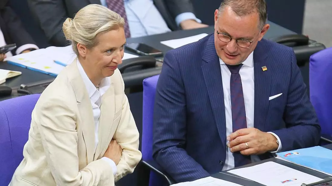 Alice Weidel und Tino Chrupalla am 09.07.2025 - Bild: über dts Nachrichtenagentur
