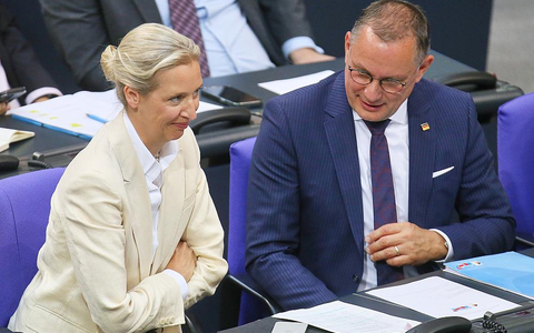 Alice Weidel und Tino Chrupalla am 09.07.2025 - Foto: über dts Nachrichtenagentur