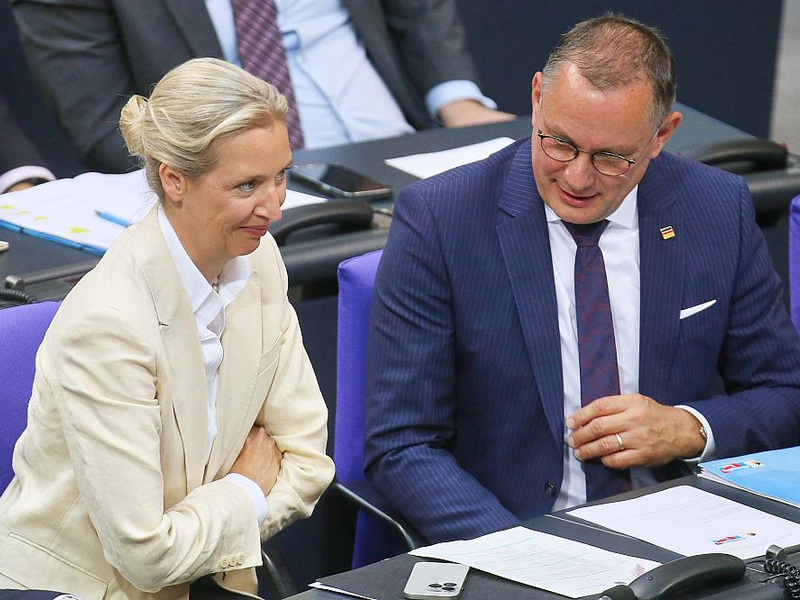 Alice Weidel und Tino Chrupalla am 09.07.2025 - Foto: über dts Nachrichtenagentur