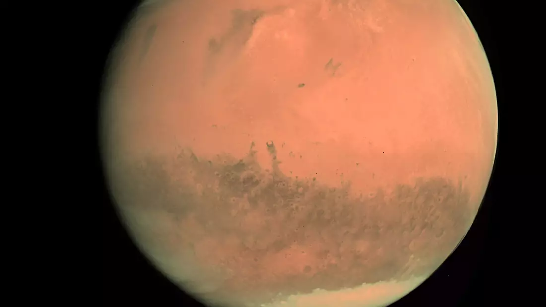 Hier ist der Mars auf einer Aufnahme der Europäischen Weltraumagentur Esa zu sehen (Archivfoto). - Bild: esoc/ESA/dpa