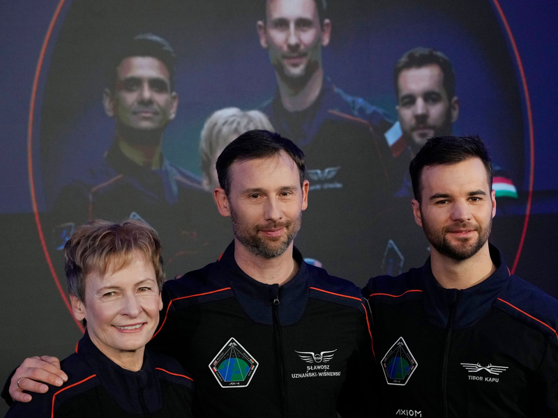 Die Axiom Mission 4 ist zur Erde zurückgekehrt. (Archivbild) - Foto: Czarek Sokolowski/AP/dpa