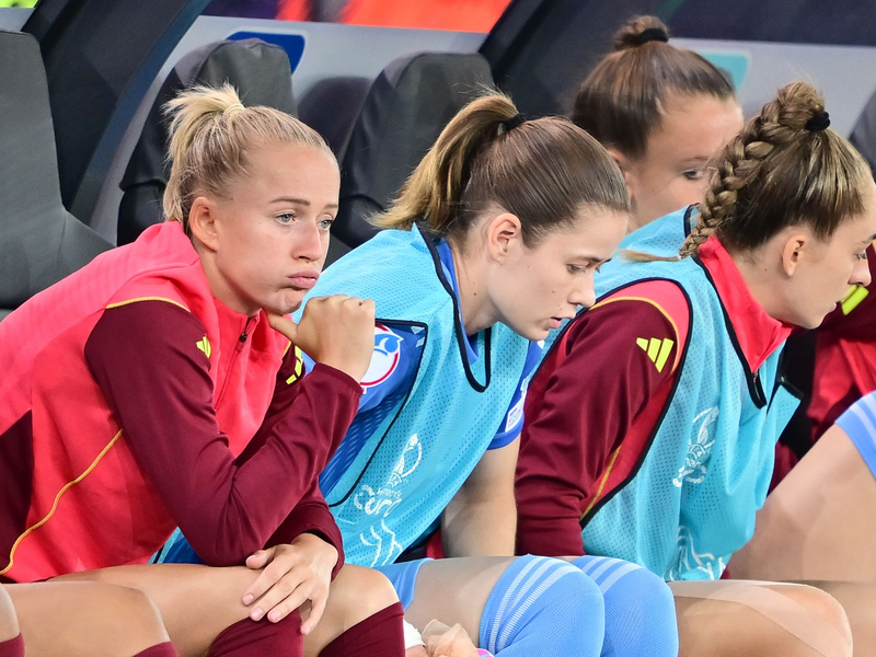 Bayern-Stürmerin Lea Schüller hat im Nationaltrikot eine Top-Torquote. - Foto: Sebastian Christoph Gollnow/dpa