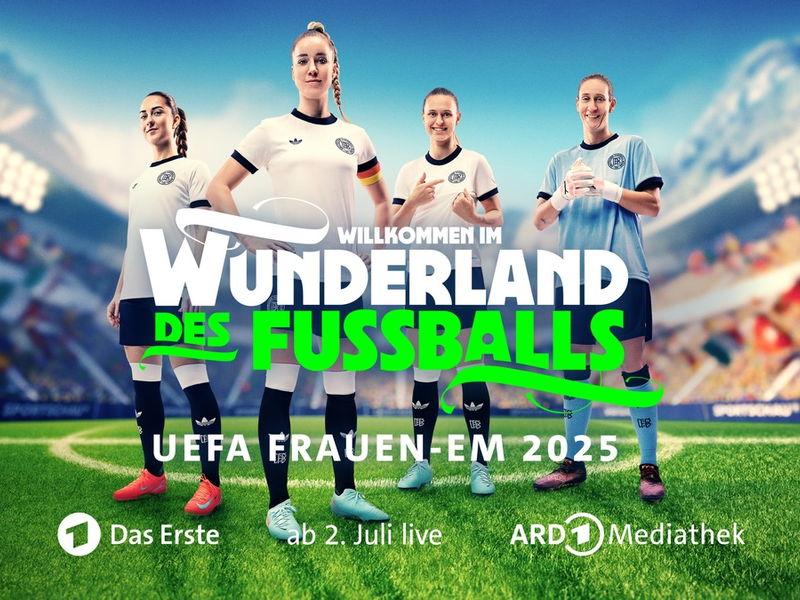 Enormes Zuschauerinteresse, starke Livestreaming-Zahlen - UEFA Frauen-EM 2025 bei ARD und ZDF ein Riesenerfolg - Foto: presseportal.de