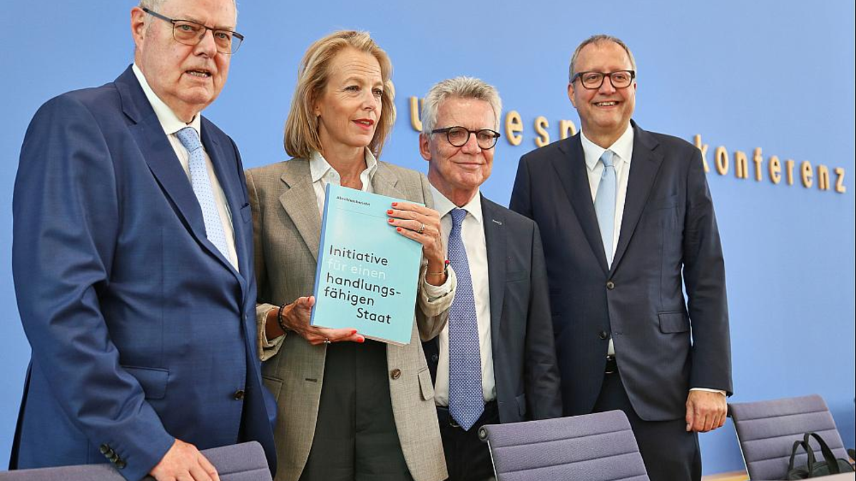 Vorstellung des Abschlussberichts der Initiative für einen handlungsfähigen Staat am 14.07.2025 - Foto: über dts Nachrichtenagentur