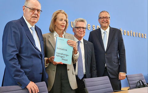 Vorstellung des Abschlussberichts der Initiative für einen handlungsfähigen Staat am 14.07.2025 - Foto: über dts Nachrichtenagentur
