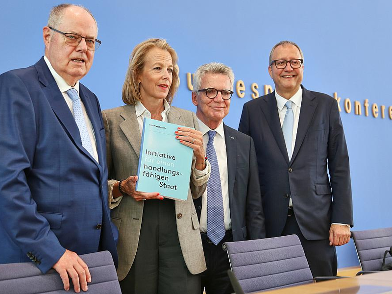 Vorstellung des Abschlussberichts der Initiative für einen handlungsfähigen Staat am 14.07.2025 - Foto: über dts Nachrichtenagentur
