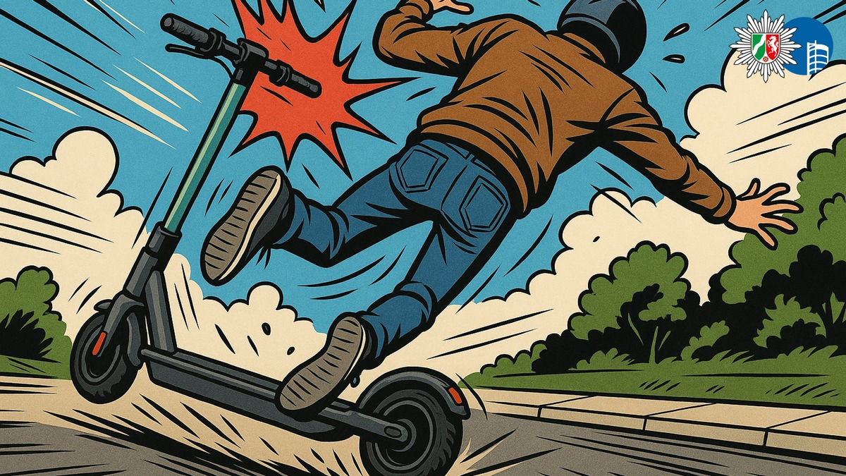 POL-OB: E-Scooter-Fahrer mit über 70 km/h unterwegs verunglückt - Foto: presseportal.de