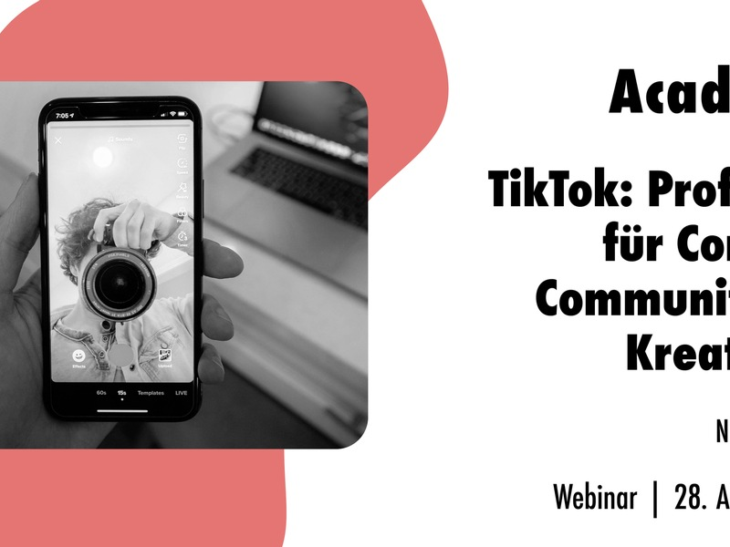 TikTok: Profi-Tipps für Content, Community & Kreativität / Ein Online-Seminar der news aktuell Academy - Foto: presseportal.de