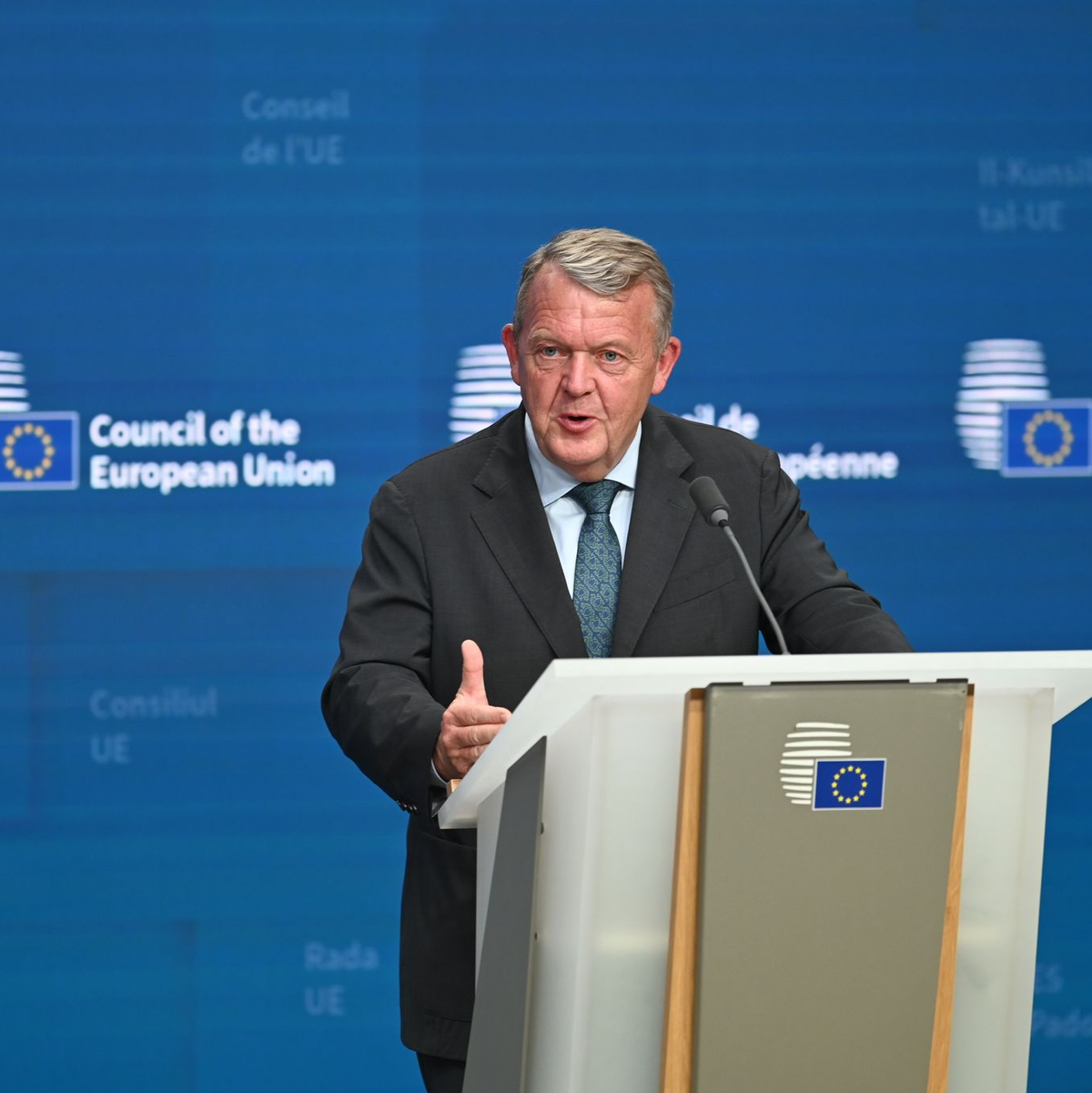 «Inakzeptabel und ungerechtfertigt»: Als Vorsitzender des EU-Handelsministerrats fand der Däne Lars Lokke Rasmussen deutliche Worte für Trumps Brief. - Foto: Ansgaar Haase/dpa