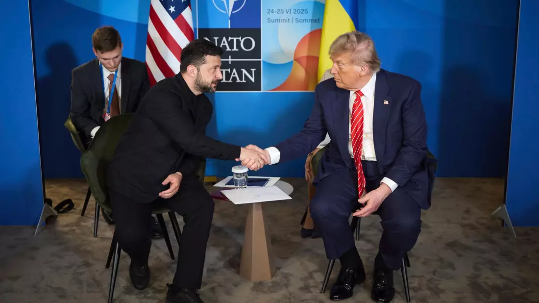 Selenskyj dankt Trump für das neue Ultimatum gegenüber Russland und glaubt an bessere Chancen für einen Frieden dadurch. (Archivbild) - Bild: Ukraine Presidency/Planet Pix via ZUMA Press Wire/dpa