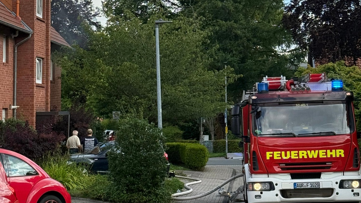 FW-AUR: Rauchmelder ruft Einsatzkräfte rechtzeitig herbei - Foto: presseportal.de