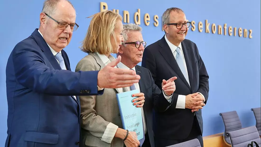 Vorstellung des Abschlussberichts der Initiative für einen handlungsfähigen Staat am 14.07.2025 - Bild: über dts Nachrichtenagentur