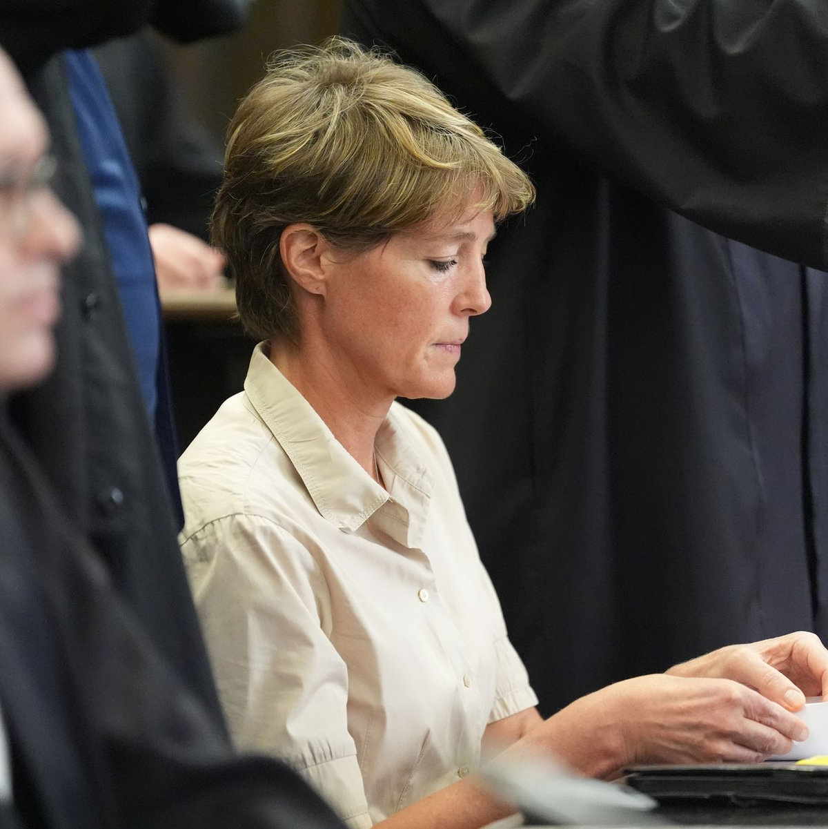 Christina Block während des Prozesses wegen mutmaßlicher Kindesentführung im Landgericht Hamburg.  - Foto: Marcus Brandt/dpa-POOL/dpa