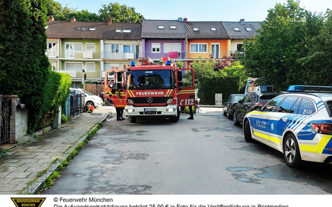 FW-M: Schwer verletzt nach Zimmerbrand (Giesing) - Foto: presseportal.de