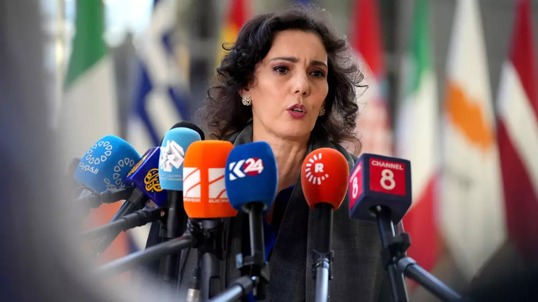 Die zuständige EU-Kommissarin hält es für gut, Israel Reaktionsmöglichkeiten der EU aufzuzeigen. (Archivbild) - Bild: Virginia Mayo/AP/dpa